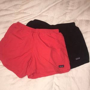 Patagonia Women’s 5” Baggies Shorts Red and Black